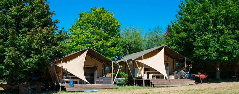 Villatent Frankrijk, luxe safaritenten op campings in Frankrijk