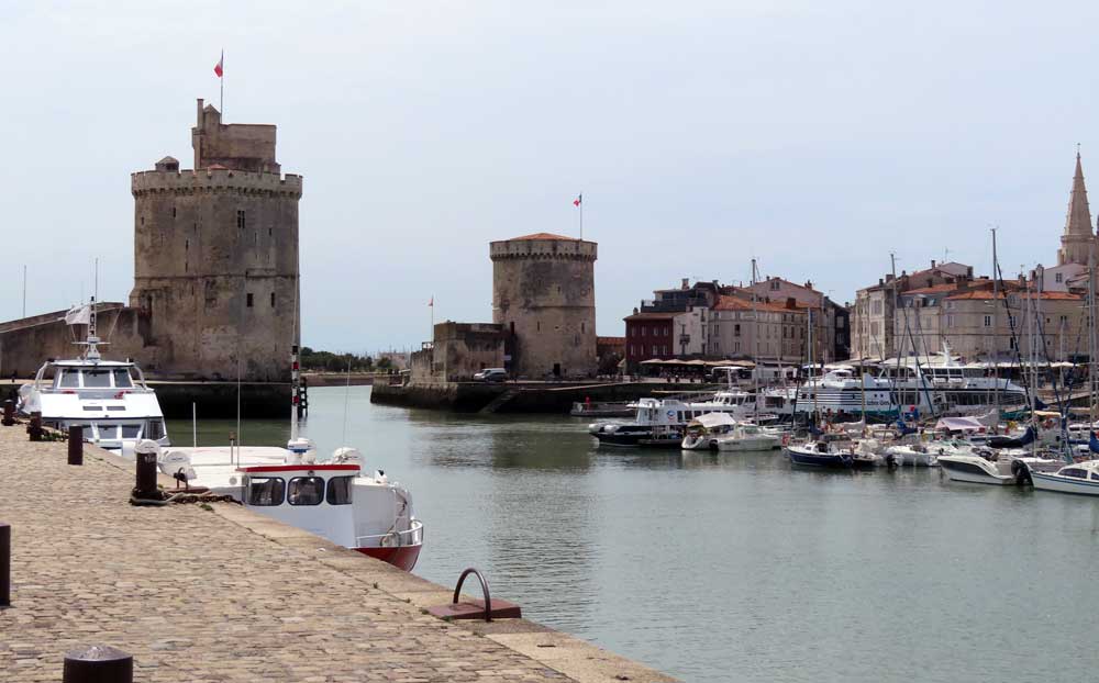 3 torens in de Franse kustplaats La Rochelle