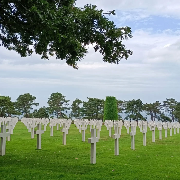 Gedenkstranden tijdens vakantie Normandië