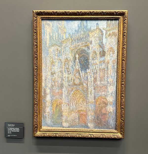 Rouen geschilderd door Monet, te zien in Musée d'Orsay in Parijs