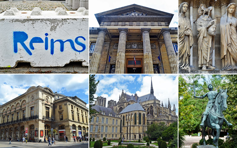Historische gebouwen in Reims