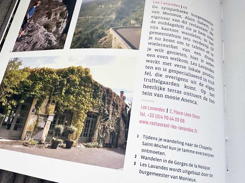 Prachtig reisboek, veel meer dan een reisgids, over de Franse regio rond de Kale Berg (Mont Ventoux).