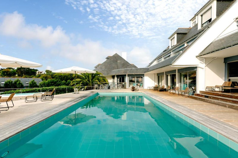 Hotel Le Cardinal op Belle-Ile-en-Mer met uitzicht op de oceaan