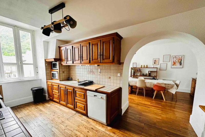 Appartement in Ax-les-Thermes met uitzicht op het bergdorp