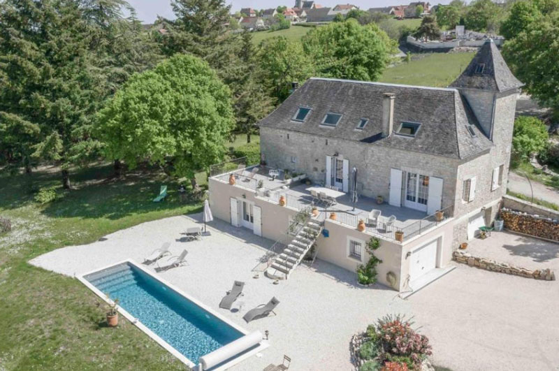 Domaine La Garenne met tuin en landelijk uitzicht in de Lot