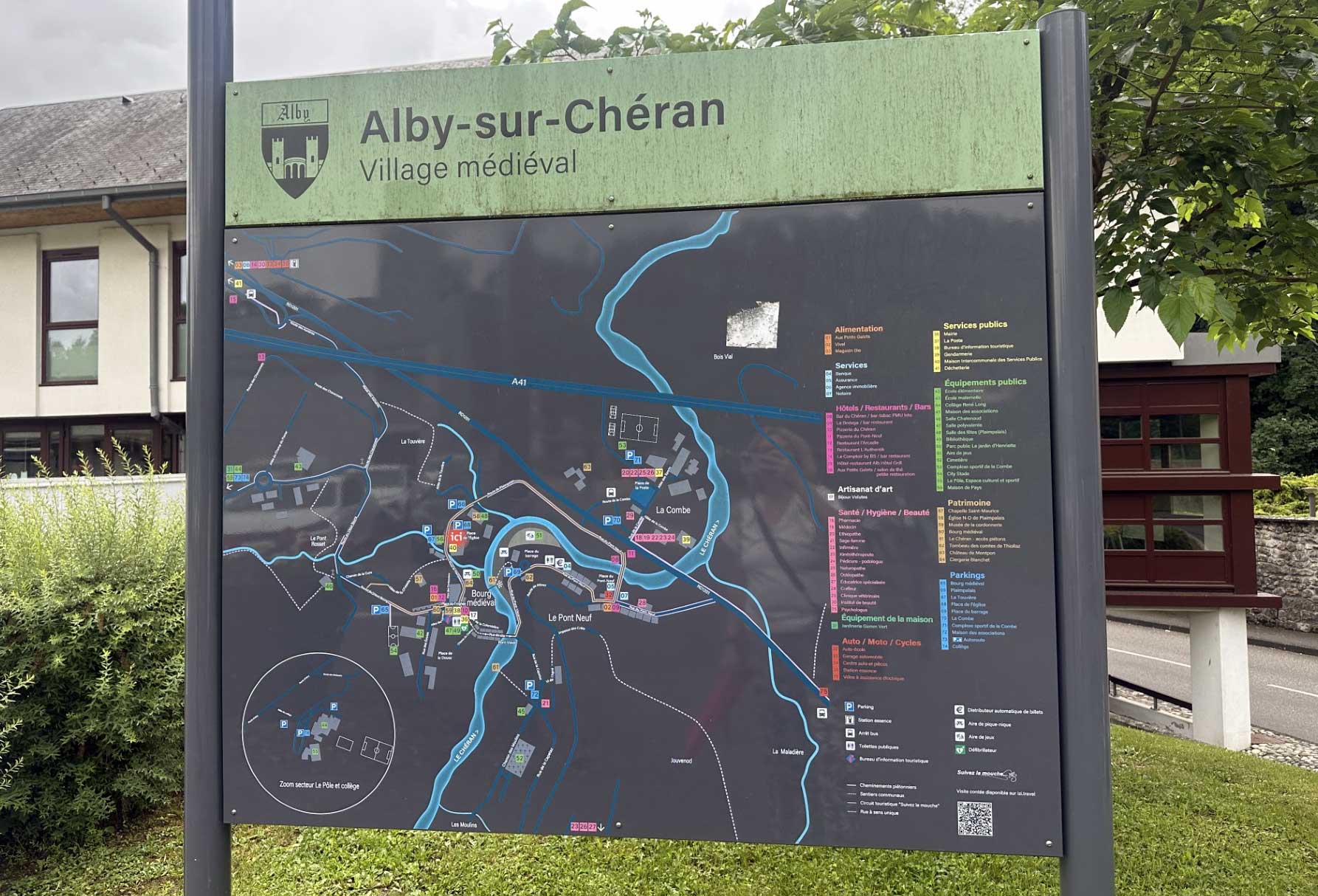 Plattegrond van Alby-sur-Chéran